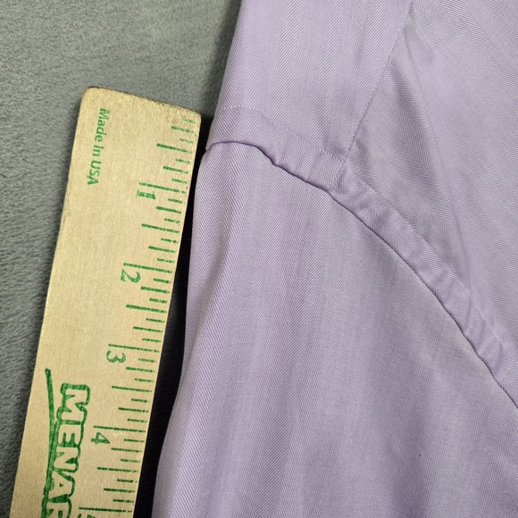Eton Shirt Mens 43/17 light Purple Classic fit Long Sleeve Button Up - Picture 6 of 10